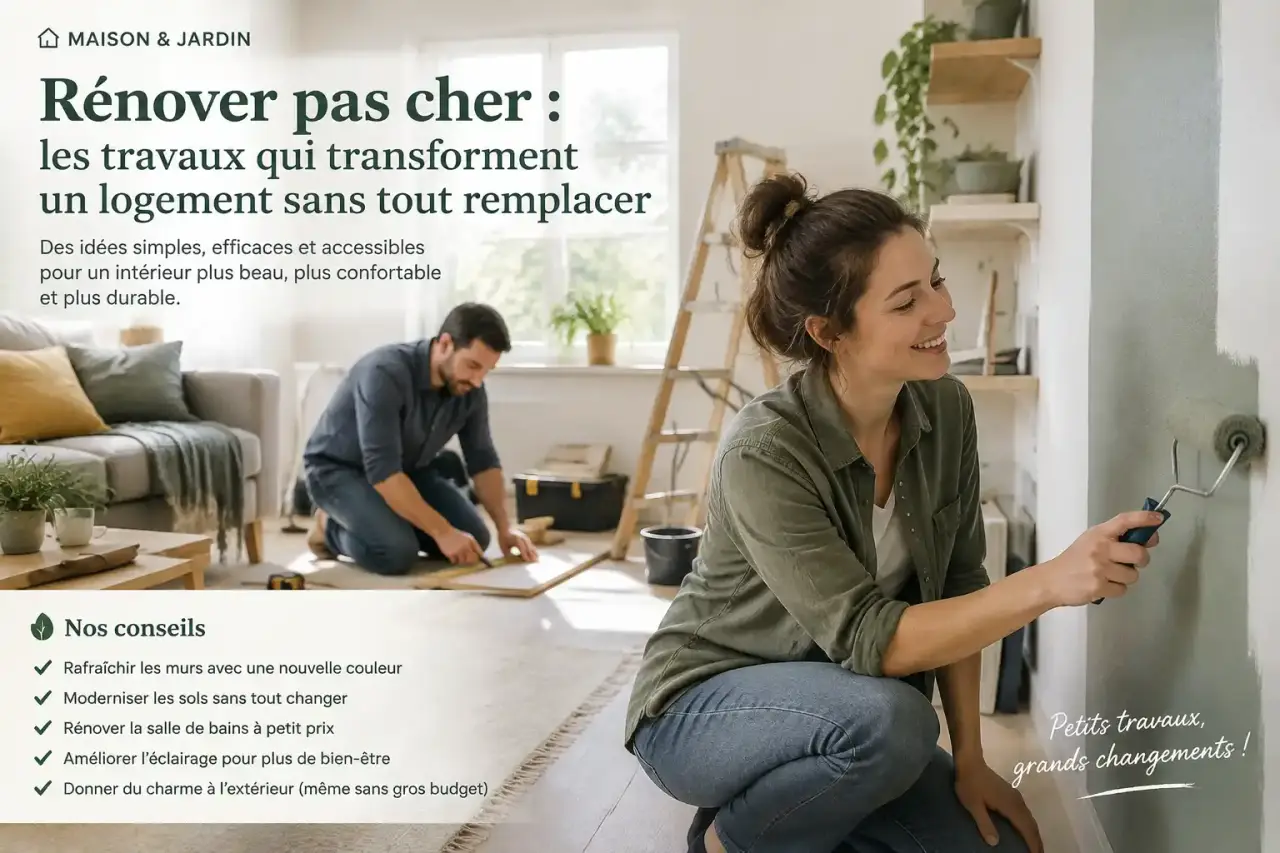 Rénover pas cher : les travaux qui transforment un logement sans tout remplacer